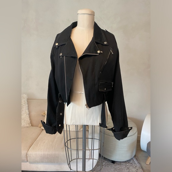 VINTAGE RARE 80s MOTO THE LABEL SPECTOR’S PAR SELECTO FRENCH BLACK JACKET SZ S - Picture 2 of 16